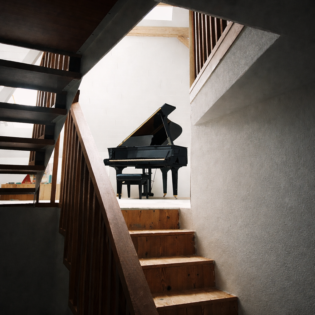Piano acoustique utilisable avec un système silencieux Adsilent